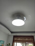 美的（Midea）風(fēng)扇燈餐廳吊扇燈led臥室燈隱形扇葉遙控三防燈具熟睡風(fēng)包安裝 曬單實(shí)拍圖