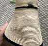 蕉下（beneunder）遮陽(yáng)帽子女草帽防曬帽太陽(yáng)帽便攜飄帶帽蛋卷GP745金 曬單實(shí)拍圖