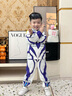 奧特曼男童奧特曼衣服春秋發(fā)光套裝兒童男孩帥氣小孩洋氣賽羅蜘蛛俠童裝 【無限賽羅】（發(fā)光眼鏡胸燈） 110 【建議身高100-110cm】 曬單實拍圖