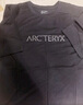 ARC'TERYX始祖鳥 IONIA MERINO WOOL ARC'WORD LOGO 透氣 男子 羊毛短袖T恤 BLACK/黑色 L 曬單實拍圖