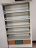 阿格貝貝書架+白板門 圖書館書架鋼制免打孔白板門書架推拉磁吸白板 2米高*2.3米寬【含1主1副+門】 【至尊版書架+白板門】組合裝 曬單實拍圖