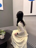 微光里 溫柔減齡碎花吊帶連衣裙女夏季慵懶度假風(fēng)長裙2025新款夏微胖mm 【黃色假風(fēng)長裙】S無開衫 曬單實拍圖