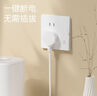 國際電工86型超薄啞光白色開關(guān)插座面板奶油風(fēng)16A暗裝一開單控五 奶油白-空白面板 曬單實拍圖