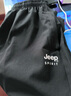JEEP SPIRIT吉普七分褲夏季男薄款冰絲短褲男速干運動褲透氣休閑褲子黑色2XL 曬單實拍圖
