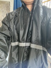 唯悠集雨衣一體式全身防暴雨套裝成人男士長(cháng)款風(fēng)衣式雨衣騎手電動(dòng)車(chē)雨披 黑色-2XL【身高171-175cm適用】 曬單實(shí)拍圖