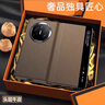 魔巖（MOYAN）適用榮耀magic v5手機(jī)殼輕奢小牛皮榮耀Magic V3保護(hù)套真皮定制智能視窗磁吸翻蓋商務(wù)全包皮套 【玄黑色】輕奢小牛皮|磁吸視窗翻蓋 榮耀 Magic V5 曬單實(shí)拍圖