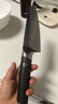 三本盛 日本切菜刀家用廚房刀具鍛打廚刀不銹鋼切片刀進(jìn)口廚師刀具切肉 日式三德刀【黑彩木】 曬單實(shí)拍圖
