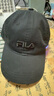 FILA【小臉帽】斐樂棒球帽百搭顯臉小抗菌汗帶運動帽遮陽帽鴨舌帽 正黑色-BK XS 曬單實拍圖