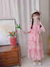 卡怡兒女童夏裝連衣裙2025新款兒童洋氣超仙薄款公主裙女孩夏季寶寶裙子 2353粉色 送鎖骨項鏈+珍珠發(fā)箍 130 曬單實(shí)拍圖