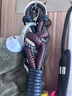 馬登工裝 美式vintage多用編織腰帶戶外腰鏈褲鏈掛飾肩帶裝飾男士 咖色 150cm 曬單實(shí)拍圖