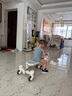 KinderKraftkk扭扭車1-3歲帶推桿可手推兒童防側(cè)翻遛娃溜溜車音樂推車白 曬單實(shí)拍圖
