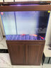 森森魚(yú)缸水族箱客廳智能落地中型底濾家用玻璃金魚(yú)缸生態(tài)懶人 剛果柚色 ED靠墻款長(zhǎng)80*寬35*缸高65/柜高80cm 曬單實(shí)拍圖
