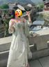素織錦新中式吊帶連衣裙女夏季改良漢服披肩兩件套國風(fēng)套裝開衫仙女裙 江南風(fēng)吊帶裙+上衣套裝【綠色】 均碼 【推薦體重80-130斤】 曬單實拍圖