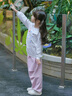 巴拉巴拉balaone童裝女童長褲兒童褲子2025新款秋吸濕排汗傘兵褲 粉紅60081 120 曬單實拍圖