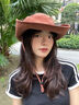 偶森防曬帽男遮陽(yáng)漁夫帽女夏季戶外大帽檐登山旅游釣魚(yú)徒步兩戴露營(yíng)帽 曬單實(shí)拍圖