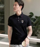 XJSGS官方國際正品牌男士高端短袖t恤夏季翻領(lǐng)商務(wù)刺繡polo衫輕奢男裝 高檔5111黑色【現貨速達】 2XL 【建議160-180斤】 曬單實(shí)拍圖