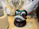 吉兔坊醒獅泥塑吉祥物桌上藝術(shù)擺件家居室內(nèi)辦公室車載喬遷開(kāi)業(yè)送禮物女 五色醒獅-黑獅（典藏款） 曬單實(shí)拍圖