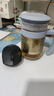 樂扣樂扣（LOCK&LOCK）便攜辦公室單人泡茶杯茶水分離杯旅行茶杯快客杯 藍色（1壺2杯） 400ml 曬單實拍圖