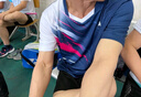 kawasaki川崎羽毛球服男款專業(yè)運(yùn)動(dòng)圓領(lǐng)短袖+短褲套裝B1815 淡藍(lán)色 L  曬單實(shí)拍圖