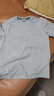 哈吉斯（HAZZYS）男女裝 夏季【情侶款】圓領(lǐng)上衣簡(jiǎn)約純色百搭短袖T恤 灰色GE -男款 L （175/96A 48） 男 曬單實(shí)拍圖