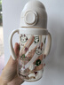 UBMOM吸管杯嬰兒寶寶學(xué)飲杯兒童喝水杯直飲杯牛奶杯ppsu吸管奶瓶1-3歲 彈蓋式白色-專(zhuān)利防噴 280ml 曬單實(shí)拍圖
