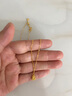 周大福碎金葫蘆足金黃金吊墜項(xiàng)鏈女(工費(fèi)420)40cm 約3.35g EOF1591 曬單實(shí)拍圖