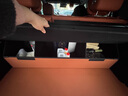 麗卡尼適用理想one汽車(chē)后備箱儲物箱L9L8L7L6車(chē)載收納箱整理置物盒用品 皮質(zhì)橙色+車(chē)標【備注車(chē)型】 曬單實(shí)拍圖
