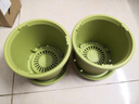 史丹利花盆家用水培蘭花蝴蝶蘭青山盆塑料托盤(pán)多肉植物大號加侖盆 園藝花盆蘋(píng)果綠【口徑200mm】 2只裝（帶托盤(pán)） 曬單實(shí)拍圖