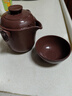 茶域 宜興泡茶杯手工紫砂杯一壺一杯紫砂茶杯旅行茶具便攜包功夫套裝 悟道快客杯 曬單實拍圖