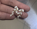 歐畫珍珠耳飾鉆石耳釘女氣質(zhì)耳墜飾品流蘇耳環(huán)女2025年新款生日禮物女 麥穗流蘇耳釘 曬單實拍圖