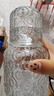 一人用玻璃杯冷水壺套裝家用涼水壺杯夏季果汁壺加厚冷泡茶壺 一壺一杯【570ml+200ml】 曬單實拍圖