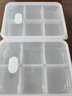 佳立方冰箱凍肉分格盒子冷凍食品級收納盒專(zhuān)用保鮮盒分裝透明六格2個(gè) 曬單實(shí)拍圖