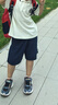 齊齊熊運動速干男童夏裝套裝寶寶學(xué)院風(fēng)短袖T恤兒童2024新款涼感 曬單實拍圖