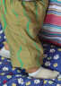 papa爬爬夏季嬰兒防蚊褲子天絲人棉花邊休閑女寶寶束腳褲洋氣可愛 綠色 80 cm 曬單實拍圖