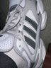 adidas輕松鞋 MEGASTRIDE超輕緩震回彈厚底增高老爹鞋阿迪達(dá)斯   晶白/灰色/深灰   37 曬單實(shí)拍圖