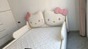 笨小龍Hellokitty 兒童床女孩夢幻公主床小島單人床小戶型兒童房凱蒂貓 單床【升級(jí)鋼木排骨架】 1.2*1.9米 曬單實(shí)拍圖