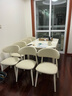 全友家居 多功能可伸縮餐桌椅組合奶油風(fēng)家用客餐廳實(shí)木框架飯桌家具 曬單實(shí)拍圖
