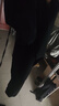 杉努（SHANNU）休閑褲子男士春夏季垂墜薄款潮流寬松闊腿冰絲直筒商務(wù)小西裝長(zhǎng)褲 黑色【高品質(zhì)】 2XL 曬單實(shí)拍圖