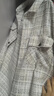 杰克·瓊斯（JACK&JONES）秋季新款寬松翻領(lǐng)格紋花呢時(shí)尚百搭長(zhǎng)袖襯衫夾克男裝2251O3032 G01石灰花灰 常規(guī) L 曬單實(shí)拍圖