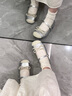 回力內(nèi)增高瑪麗珍單鞋女2025新款配裙子蝴蝶結(jié)小香風(fēng)法式芭蕾鞋子 銀/灰 37 曬單實(shí)拍圖
