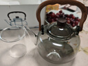 憶壺茶（YIHUTEA）泡茶壺玻璃耐熱燒水壺電陶爐養生壺套裝煮茶器家用煮茶壺功夫茶 【1100ML】黑色單內膽-單壺 曬單實(shí)拍圖