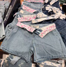 HOLLISTER25夏季新款baggy風(fēng)辣妹Y2K翻腰牛仔短褲女裝KI349-5169 中間色水洗 （腰頭花紋深淺隨機(jī)發(fā)貨） 27 165/68A 4標(biāo)準(zhǔn)版 曬單實(shí)拍圖