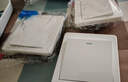 國際電工86型暗裝拉絲工藝開關(guān)插座墻壁家用單開雙開三開四開單雙多控小板 一開單控 開關(guān) 曬單實(shí)拍圖
