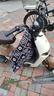 馨顏 電動(dòng)車(chē)擋風(fēng)被冬季加厚保暖防水冬季電瓶車(chē)擋風(fēng)被護膝分體防風(fēng)罩 時(shí)來(lái)運轉銀黑加絨+牛角扣 曬單實(shí)拍圖