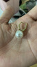 AJIDOU阿吉豆耳釘圓環(huán)拼接耳環(huán)仿珍珠耳飾專柜同款時尚百搭送女友老婆 曬單實拍圖
