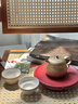 萬(wàn)仟堂（Edenus）整套功夫茶具 中式風(fēng)高檔陶瓷泡茶器茶壺茶杯送伴手禮盒 金風(fēng)玉露 亞光金斑釉-1壺1承2杯1墊1便攜包 曬單實(shí)拍圖