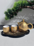 簡先生鎏金浮雕茶壺茶具套裝送長輩領(lǐng)導(dǎo)老師父親生日壽宴喬遷伴手禮 2.鎏金浮雕丨龍鳳呈祥壺+兩杯【 曬單實(shí)拍圖