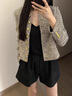 OFF HGK品牌女裝小香風(fēng)外套女2025春秋新款小個子復(fù)古氣質(zhì)設(shè)計感小眾上衣 圖片色 M 曬單實拍圖