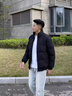 啄木鳥棉服男2025秋冬新款潮流百搭立領(lǐng)棉衣外套男加厚保暖男士休閑棉襖 MY1912黑色 4XL 建議175-190斤 曬單實拍圖