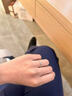 中國黃金（CHINA GOLD）S925銀碎碎冰戒指男女款滿天星銀情侶對戒節(jié)日520禮物送愛人女友 滿天星情侶戒指+【玫瑰禮盒】 曬單實拍圖